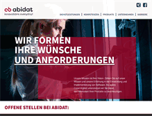 Tablet Screenshot of abidat.de